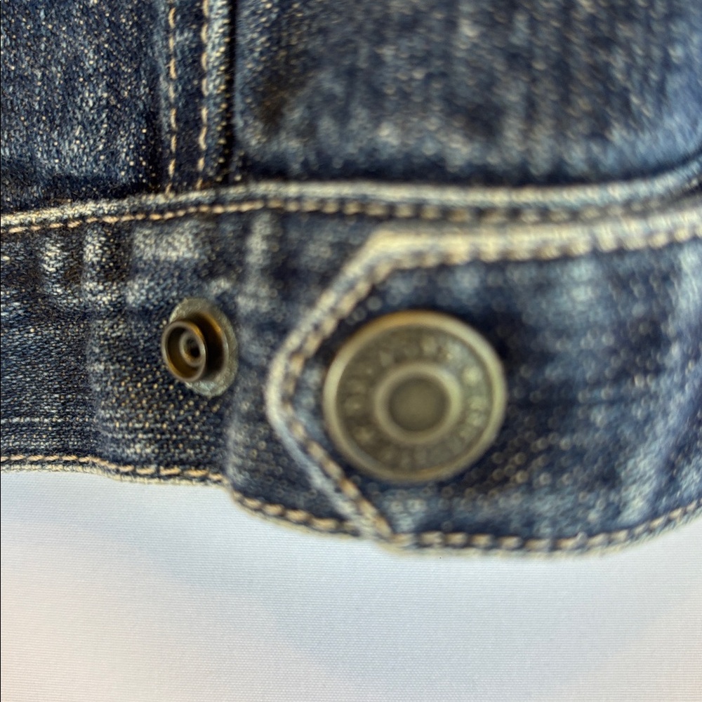 LIKE NEW!! BABY GAP UNISEX DENIM JEANS JACKET TODDLER SIZE 4 - Picture 6 of 11